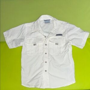 Columbia Boys White Casual Button Down Shirt